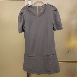 Jaanuu Pleated Tunic Scrub Top